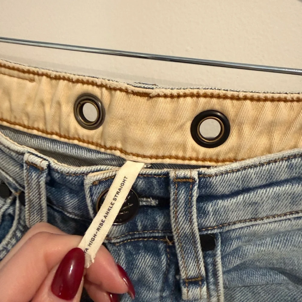 Rag & Bone high rise straight jeans - Picture 3 of 6